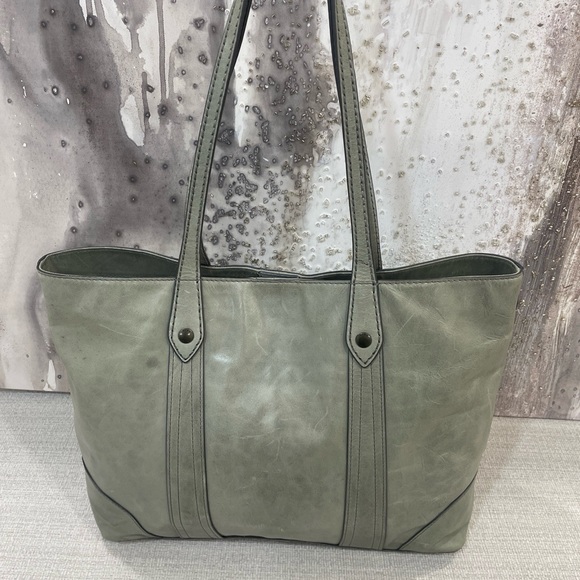💚🩶Frye Melissa Shopper Bag Tote Carryall Shoulder Bag -FERN- $358 - Picture 10 of 15